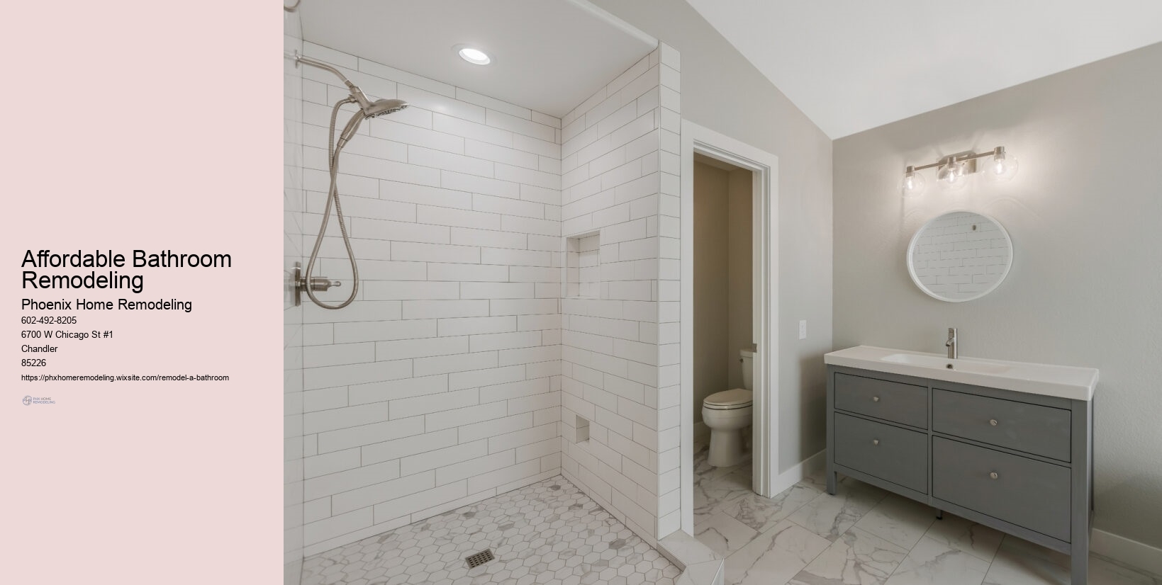 Affordable Bathroom Remodeling