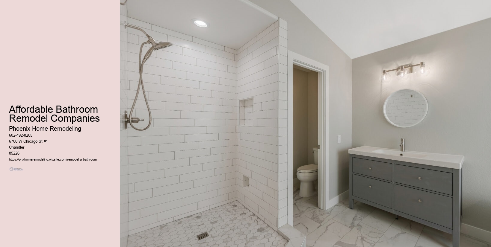 Affordable Bathroom Remodel Companies